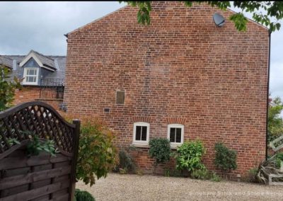 Full Gabel End Brick Repointing Services In Lime of 18th Century Cottage in Lincoln